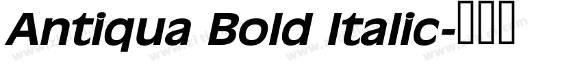 Antiqua Bold Italic字体转换